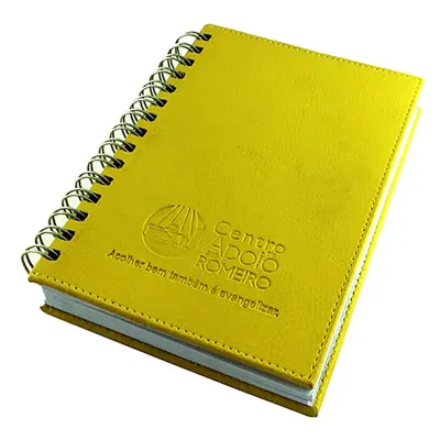 Agenda Com Capa Revestida em Material Sintetico Com Gravacao em Baixo Relevo