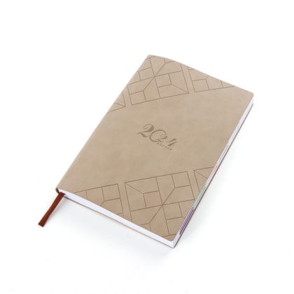 Agenda Couro Sintético 2024 Personalizada - 06028
