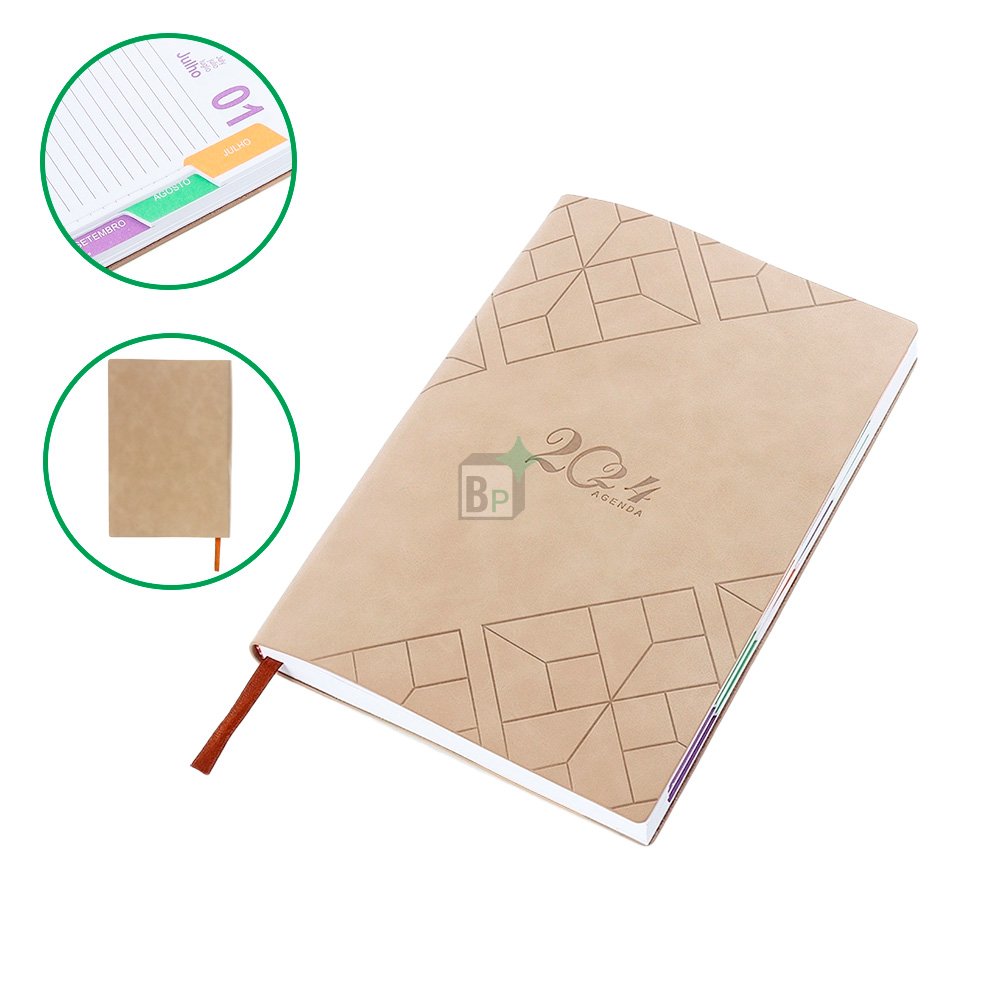 Agenda Couro Sintético 2025 Personalizado