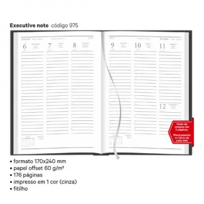 Agenda Encadernada 2026 Armani Redoma