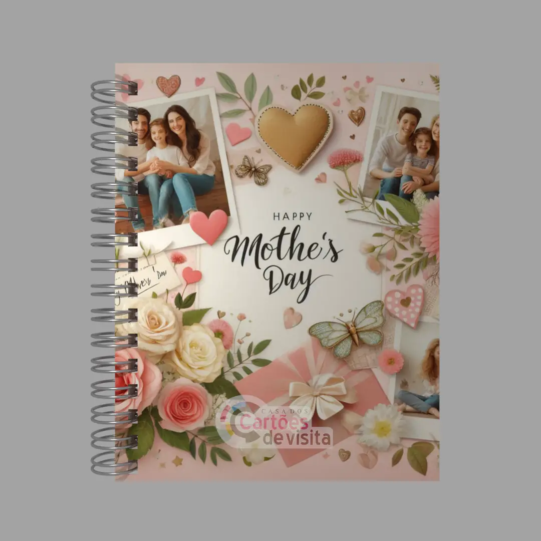 Agenda Personalizada 2025 Capa Dura 1 dia por página Tamanho: 14 x 20 cm