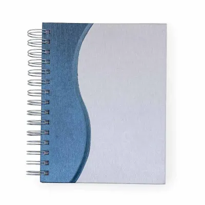Agenda Personalizada Metalizada Com Ondulacao Colorida na Lateral