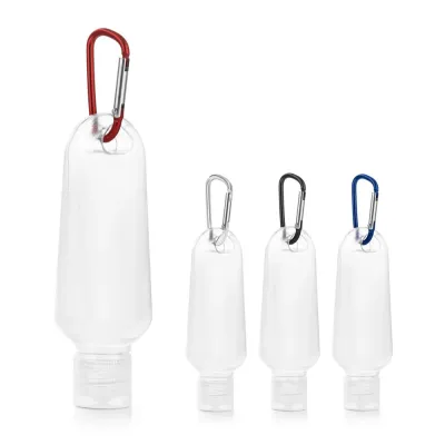Alcool em Gel Frasco Petg de 50 ml Com Mosquetao