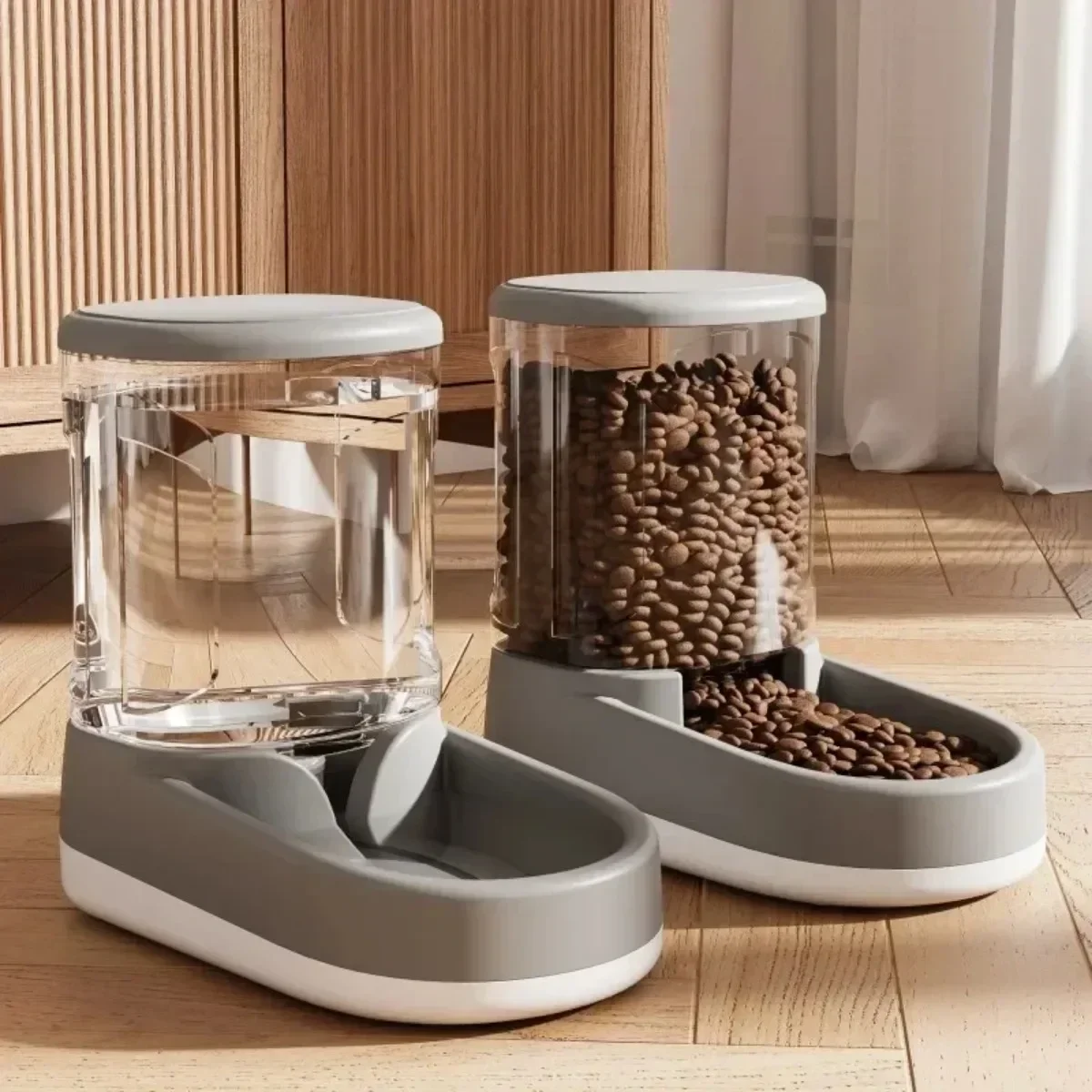 Alimentador Automático e Bebedouro para Animais de Estimação: Dispense Alimentos e Água para Gatos e Filhotes com Praticidade
