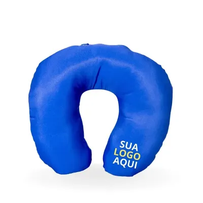 Almofada de Pescoco Azul Personalizada 2 Cores