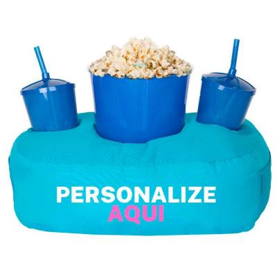 Almofada de Pipoca Azul Personalizada 2 Cores