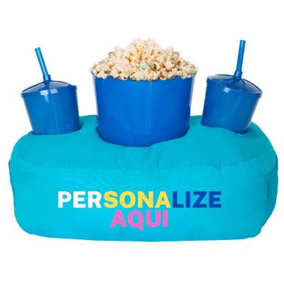 Almofada de Pipoca Azul Personalizada 4 Cores