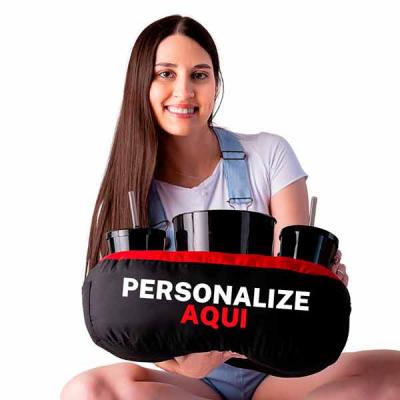 Almofada de Pipoca Bicolor Personalizada 2cores