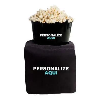 Almofada de Pipoca Cubo Com Sua Marca 2 Cores