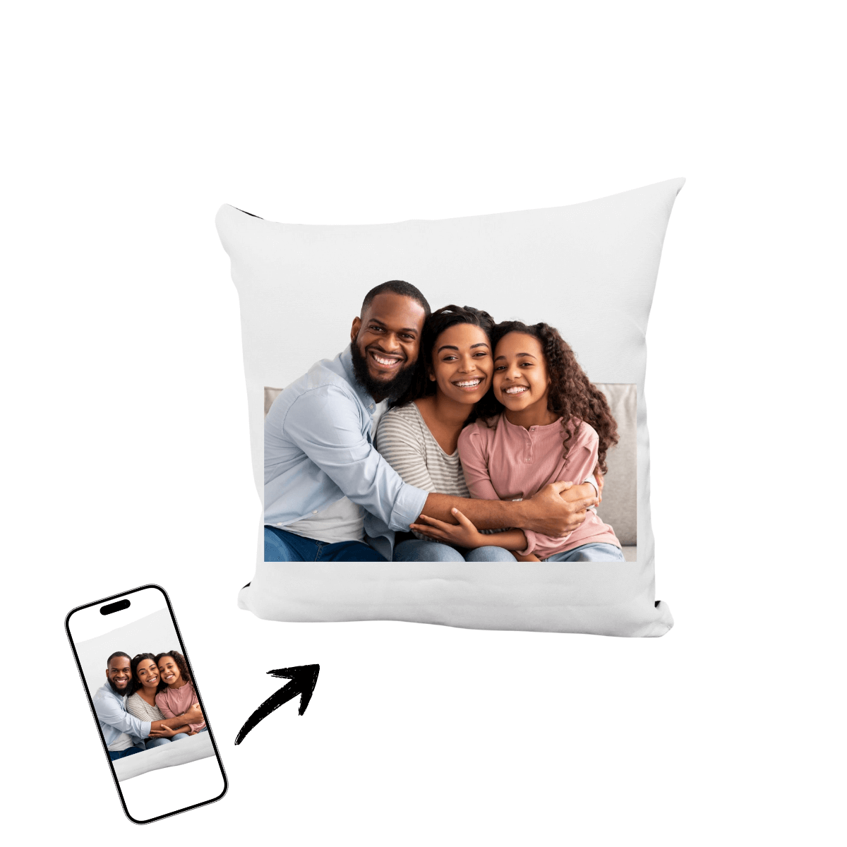 Almofada Personalizada com Sua Foto - Transforme Momentos em Decoração