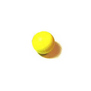Anti-stress com o formato bolinha, confeccionado em PU.