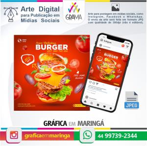 Arte Digital para Publicação em Redes Sociais JPEG