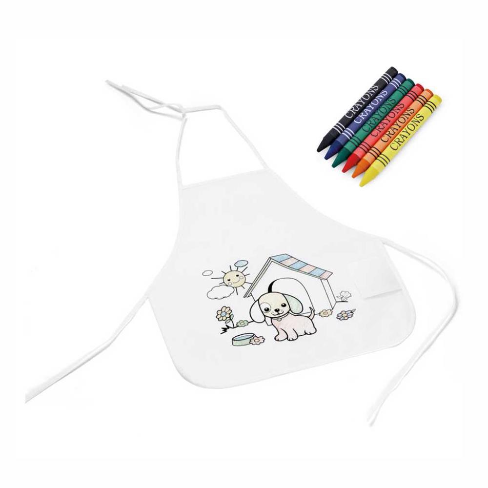 Avental Infantil para Colorir - Av19