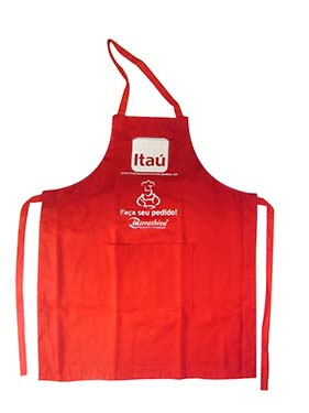 Avental universal 75x65cm confeccionado em brim com alça unica