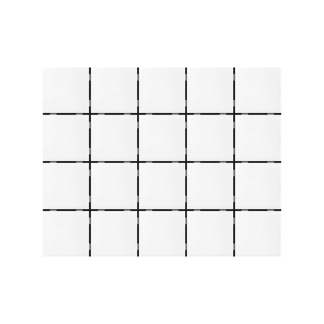 Azulejo Mosaico 7,5 x 7,5 para Sublimação Branco com 20 peças Subliflex