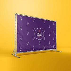 BACKDROP Lona 440g 4x0(Frente Colorido) Sem revestimento Reforço e Ilhós