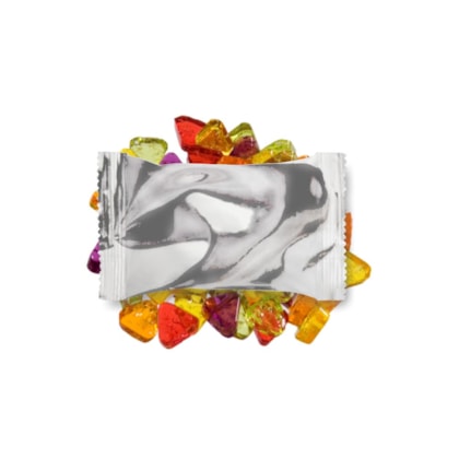 Bala Diet Frutas Embalagem Personalizada