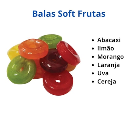 Bala Soft Frutas Embalagem Personalizada