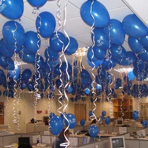 Balao Azul Com Personalizacao