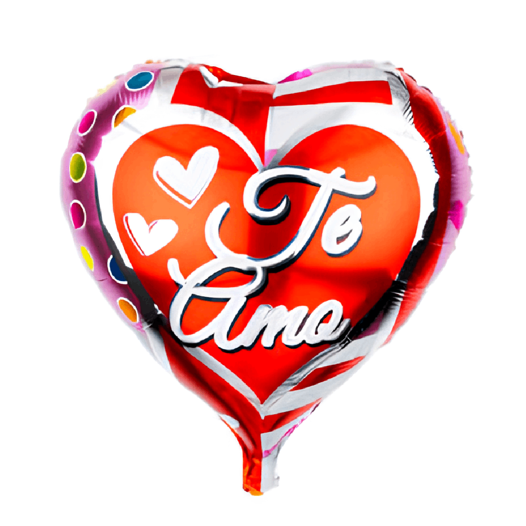 Balão Metalizado Te Amo Vermelho