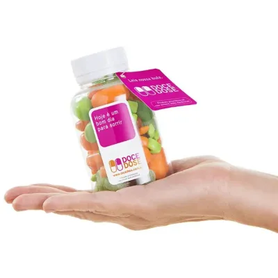Balas Personalizadas em Frasco Pet 200g