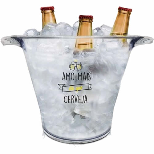Balde Acrílico Personalizado