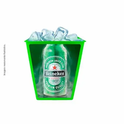 Balde de Gelo Retangular Neon 26 Litros