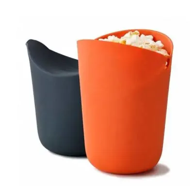 Balde de Pipoca em Silicone Individual Para Microondas
