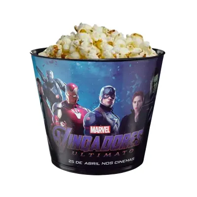 Balde de pipocas para Cinema