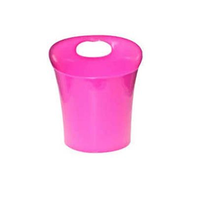 Balde gelo rosa