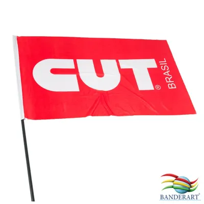 Bandeira torcedor político estampadas em tecido 100% poliéster Indesmalhável. Nas medidas: 0,70 x...