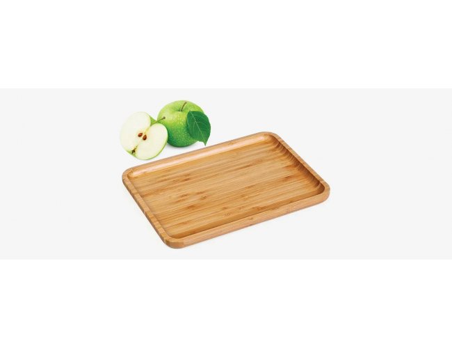 Bandeja Em Bambu Para Servir - 28X20Cm