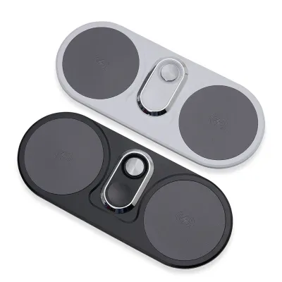 Base Dual Inducao Para Celulares e Smartwatch