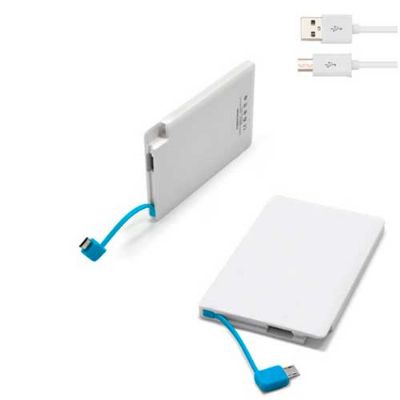 Bateria Externa Personalizada Para Smartphone em Formato de Cartao Super Fino Leve Cabe Ate na Car