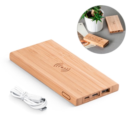 Bateria Portátil Bambu Personalizada - 57909