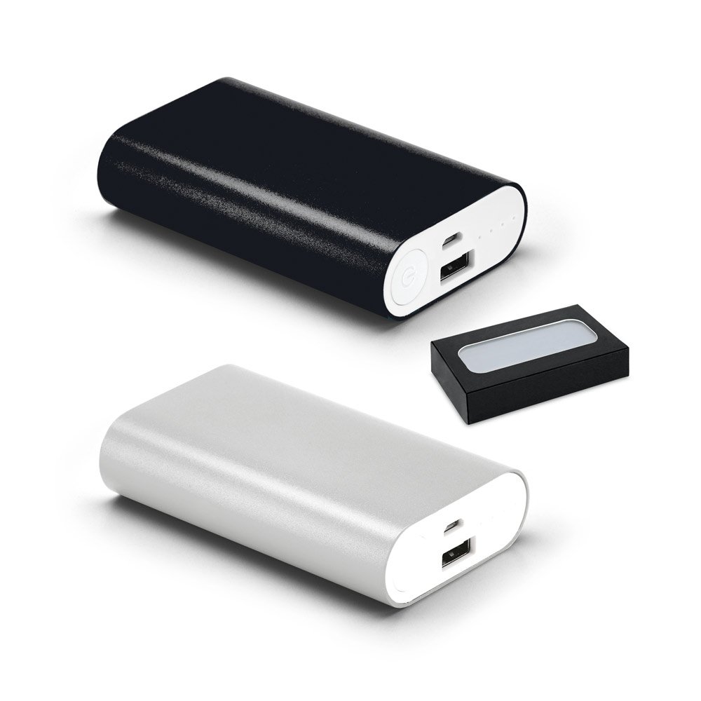 Bateria portátil em alumínio e bateria em lítio 4'000 mAh -