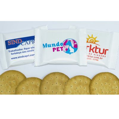 Biscoito com embalagem promocional