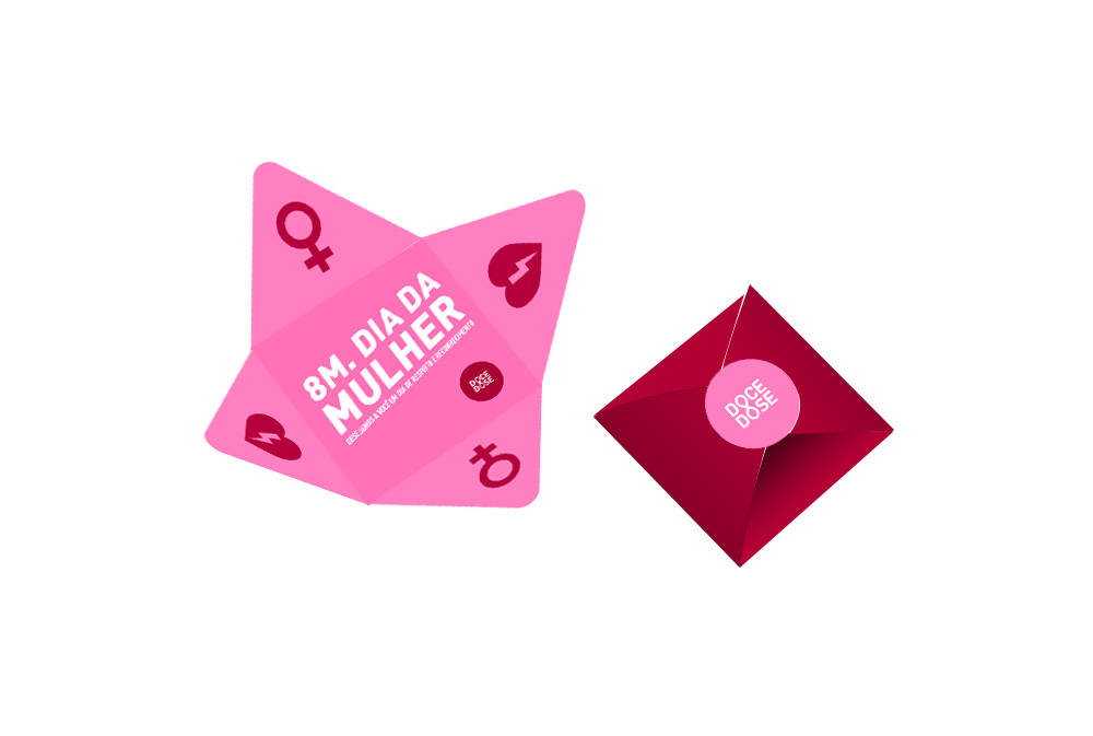 Biscoito Envelope - Dia da Mulher
