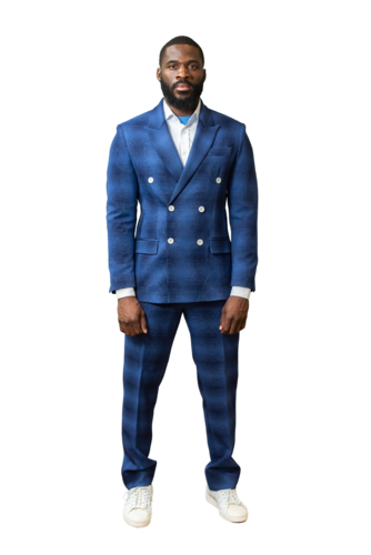 Blazer estampado com fechamento transpassado