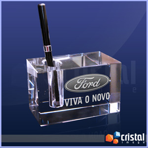 Bloco com encaixe porta caneta