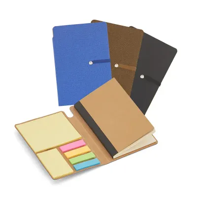 Bloco de Anotacao Com Elastico e Sticky Notes