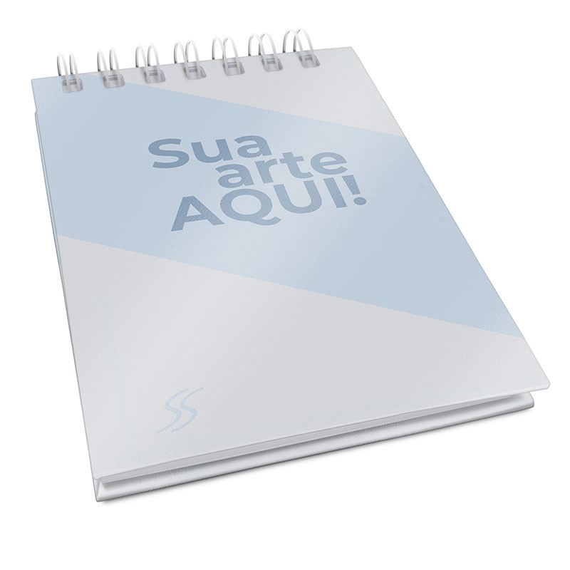 Bloco de Anotação Personalizado - Folhas Brancas