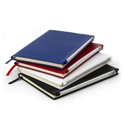 Bloco de Anotacoes Capa Sintetica Com Ziper
