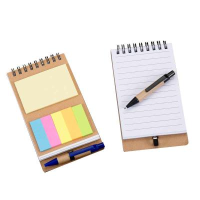 Bloco de Anotações com Caneta e Sticky notes