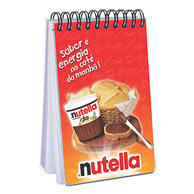 Bloco de Anotacoes Com Miolo de 110 Folhas de Papel Offset 63g Sem Pauta Com Capa Impressa no Papel