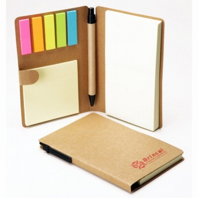 Bloco de Anotações com Post It e Caneta