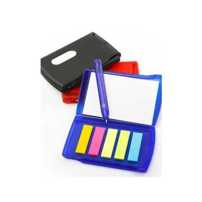Bloco de Anotacoes Personalizado Com 50 Folhas Acompanha Mini Caneta e Sticky Notes Simples e Prat