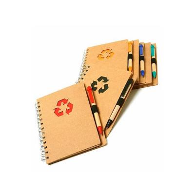 Bloco de Anotacoes Personalizado Com 80 Folhas e Caneta Todo em Material Ecologico e o Brinde Pers