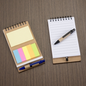 Bloco de Anotaг‡г•es com Caneta e Post-it