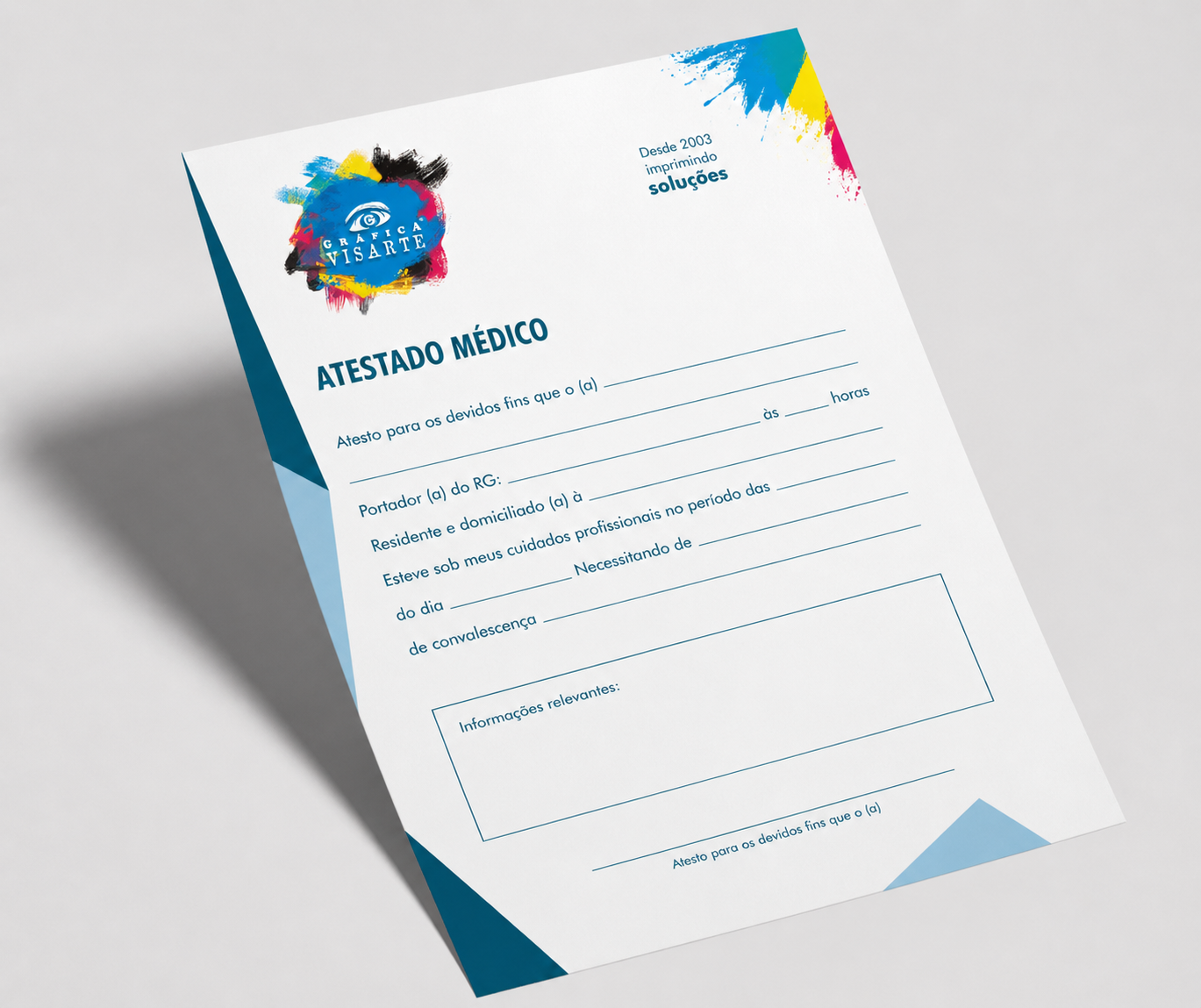 Bloco de Atestado Médico
